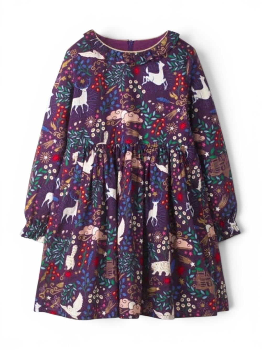 Mini Boden x Harry Potter Forbidden Forest Dress 2-3Y Purple Halloween